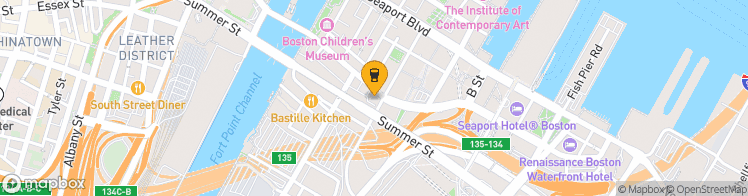 Map showing a marker over 42.3495517, -71.0476206