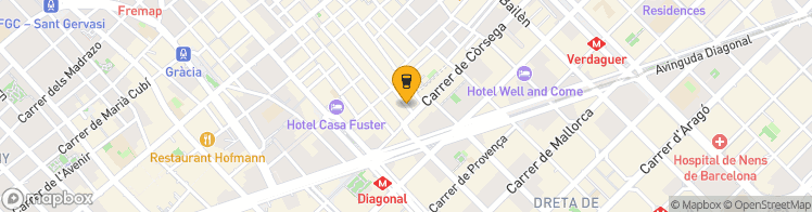 Map showing a marker over 41.398162899999996, 2.1608807999999997