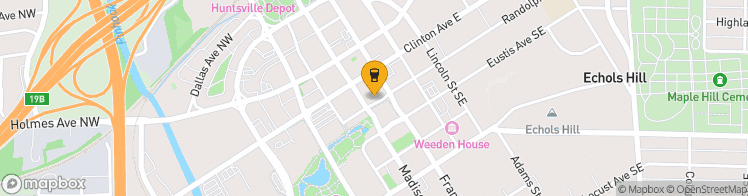 Map showing a marker over 34.7307675, -86.58560229999999