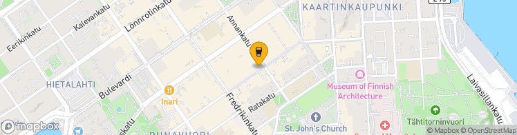 Map showing a marker over 60.1633467, 24.941432