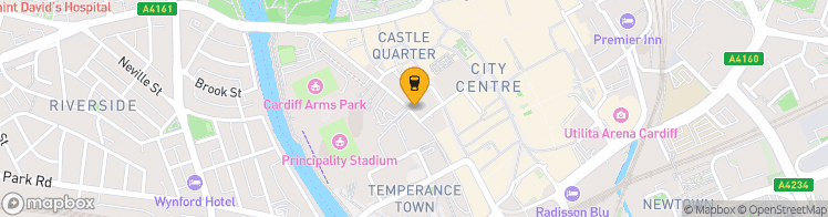 Map showing a marker over 51.4790619, -3.1797309