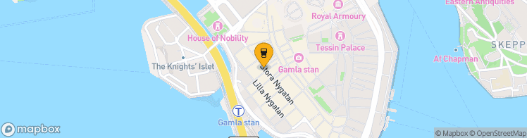 Map showing a marker over 59.324600800000006, 18.0685112
