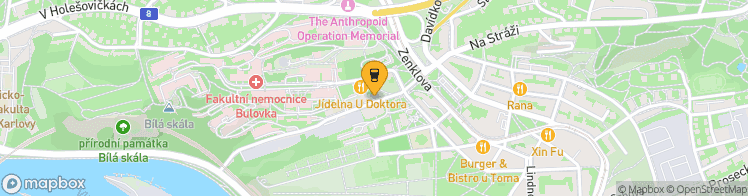 Map showing a marker over 50.115252, 14.4663289