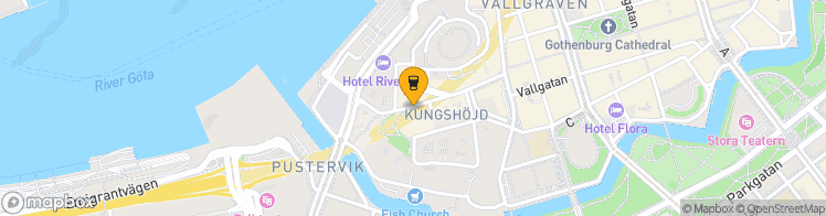 Map showing a marker over 57.7028359, 11.9577146