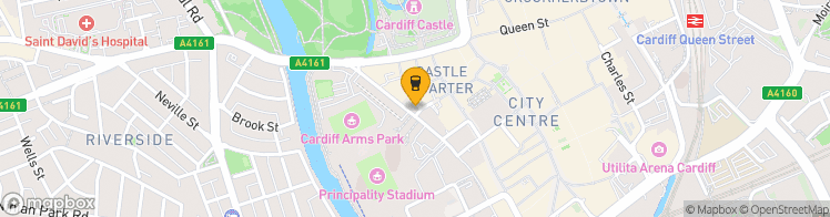 Map showing a marker over 51.4798897, -3.1811418