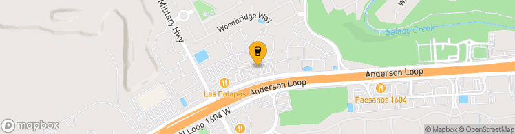 Map showing a marker over 29.6017806, -98.5612417