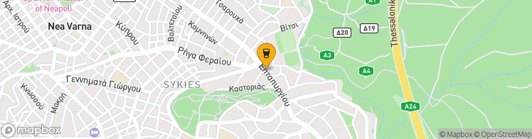 Map showing a marker over 40.650375, 22.9586103