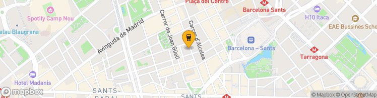Map showing a marker over 41.3784098, 2.134673