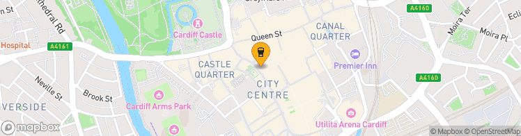 Map showing a marker over 51.4806339, -3.177292