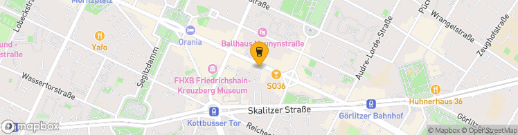 Map showing a marker over 52.500657, 13.421101