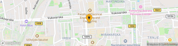 Map showing a marker over 45.7989159, 15.9709263