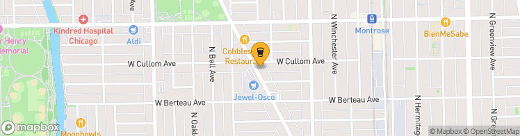 Map showing a marker over 41.9593065, -87.6820631
