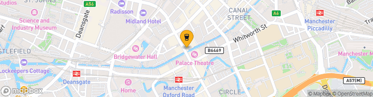 Map showing a marker over 53.4753863, -2.2416074999999998