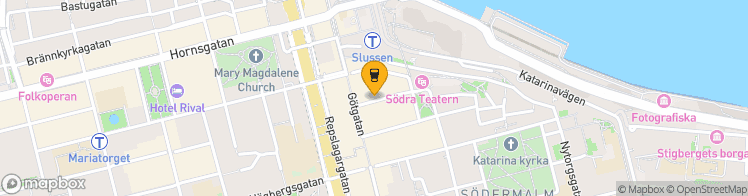 Map showing a marker over 59.3180636, 18.0722704
