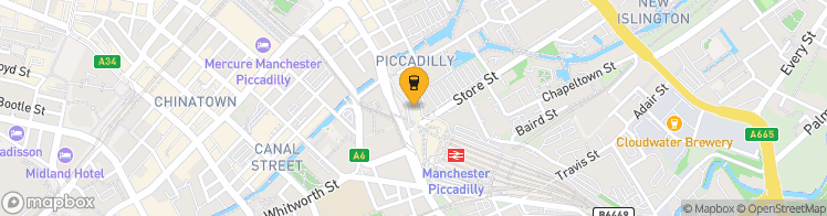 Map showing a marker over 53.4783075, -2.2317887