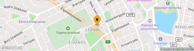 Map showing a marker over 58.9677207, 5.7216976