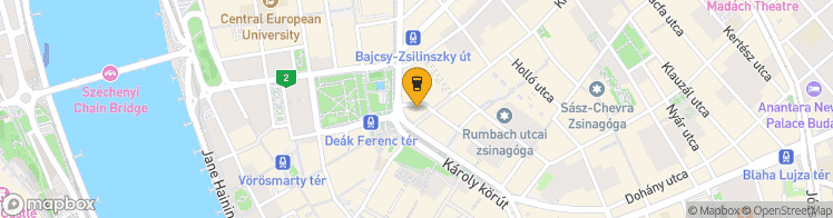 Map showing a marker over 47.4980617, 19.0555071