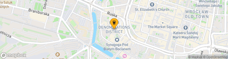 Map showing a marker over 51.1093675, 17.024997600000003