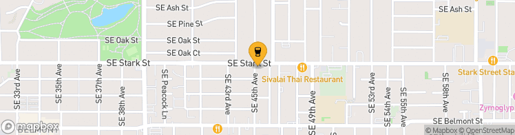 Map showing a marker over 45.5190938, -122.61596960000001