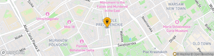 Map showing a marker over 52.2509655, 20.9979935