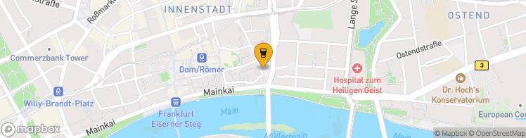 Map showing a marker over 50.110282600000005, 8.687409599999999
