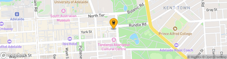 Map showing a marker over -34.9228026, 138.61039879999998