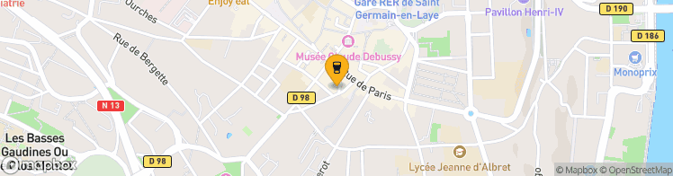 Map showing a marker over 48.8953943, 2.0921319