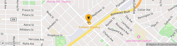 Map showing a marker over 30.308565899999998, -81.71361399999999