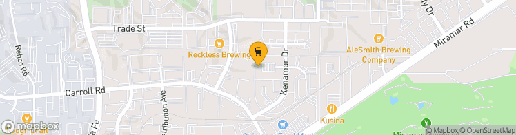 Map showing a marker over 32.886637, -117.15714639999999
