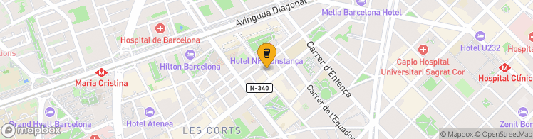Map showing a marker over 41.3880184, 2.1361689