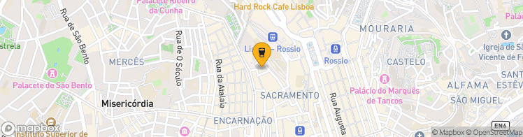 Map showing a marker over 38.713089700000005, -9.142507499999999