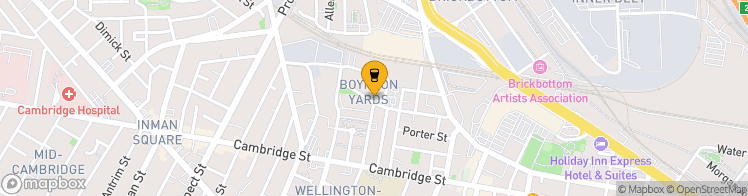 Map showing a marker over 42.374742, -71.0913317