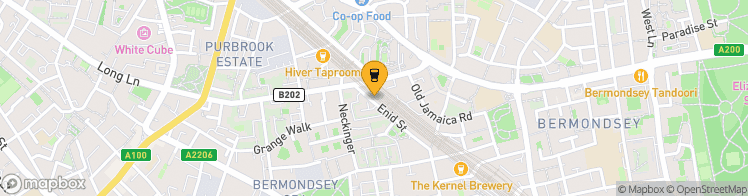 Map showing a marker over 51.497700699999996, -0.07247379999999999