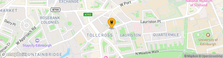 Map showing a marker over 55.9442964, -3.2019781999999997