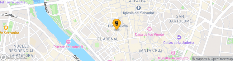 Map showing a marker over 37.3875519, -5.9957253