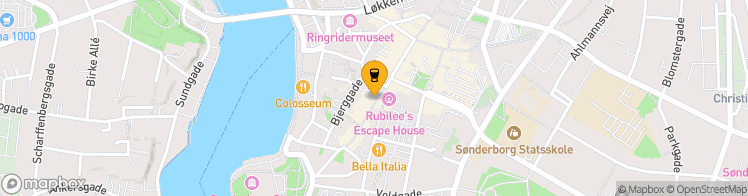 Map showing a marker over 54.9090245, 9.788784399999999