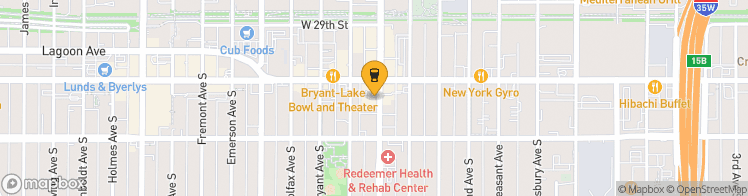 Map showing a marker over 44.947832700000006, -93.288372