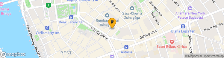 Map showing a marker over 47.496561899999996, 19.0595915