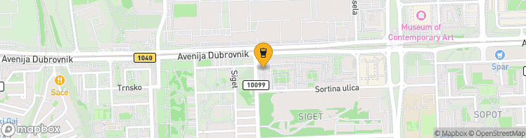 Map showing a marker over 45.7765321, 15.9722193