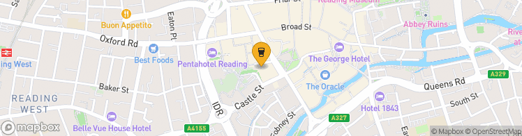 Map showing a marker over 51.454071, -0.9751572000000001