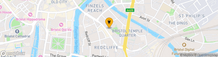 Map showing a marker over 51.451912899999996, -2.5871914