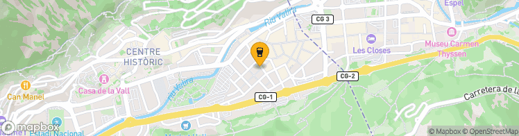 Map showing a marker over 42.5071206, 1.5301163
