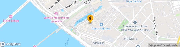 Map showing a marker over 56.943842499999995, 24.115062299999998