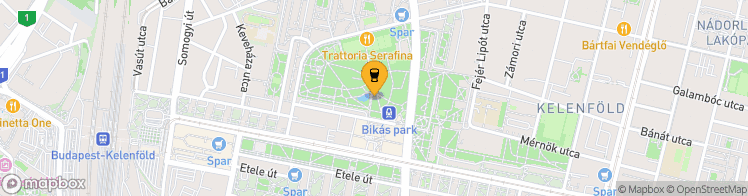 Map showing a marker over 47.465474699999994, 19.032245