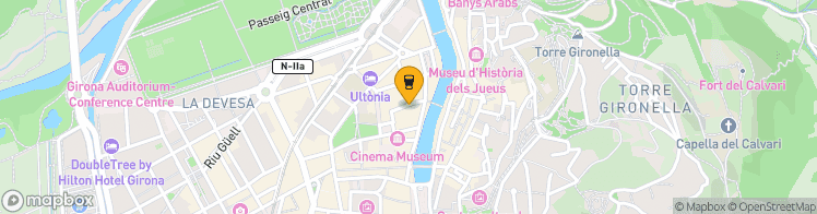 Map showing a marker over 41.9844769, 2.8227936