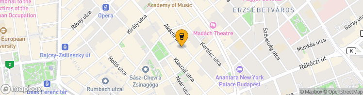 Map showing a marker over 47.4998936, 19.0656611