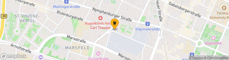 Map showing a marker over 48.1473322, 11.5523408