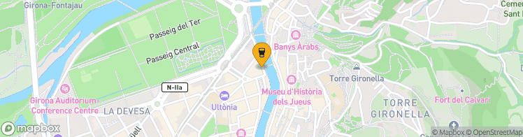 Map showing a marker over 41.9865378, 2.8235801