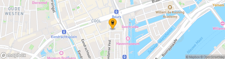 Map showing a marker over 51.9164386, 4.4802862999999995