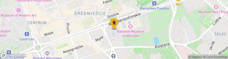 Map showing a marker over 52.2314194, 21.022450499999998